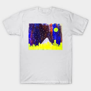 Vibrant City Night Life T-Shirt